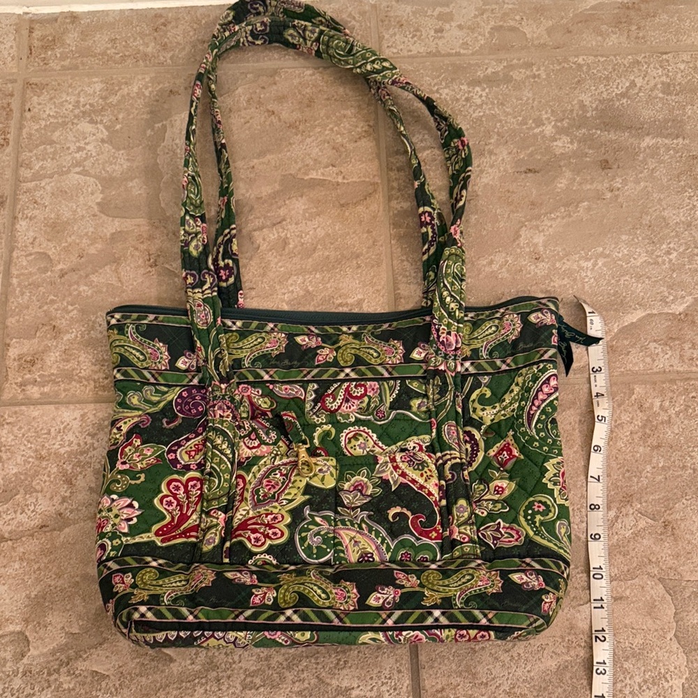 Vera Bradley Paisley Green Tote Bag